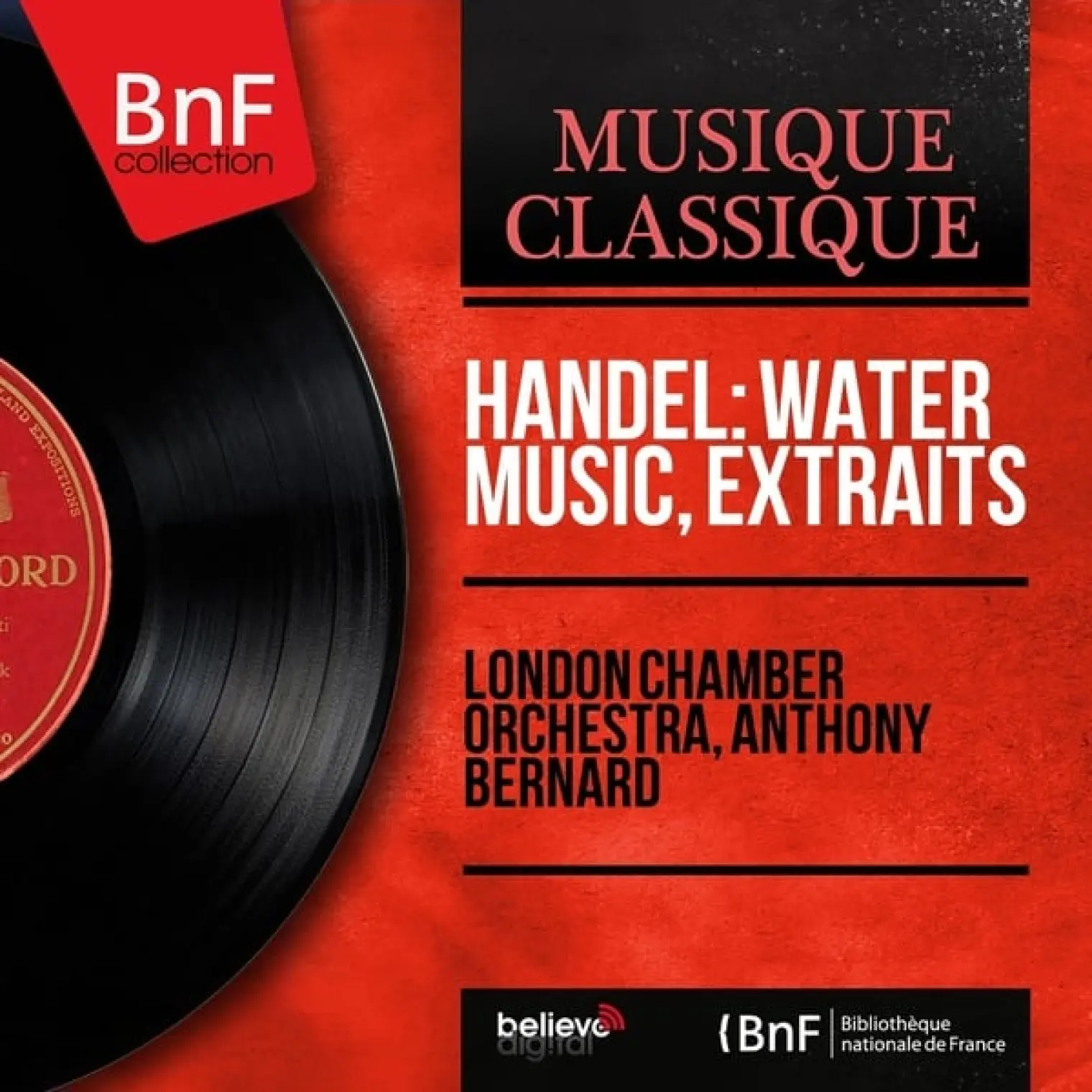Handel: Water Music, extraits (Mono Version) -  London Chamber Orchestra 