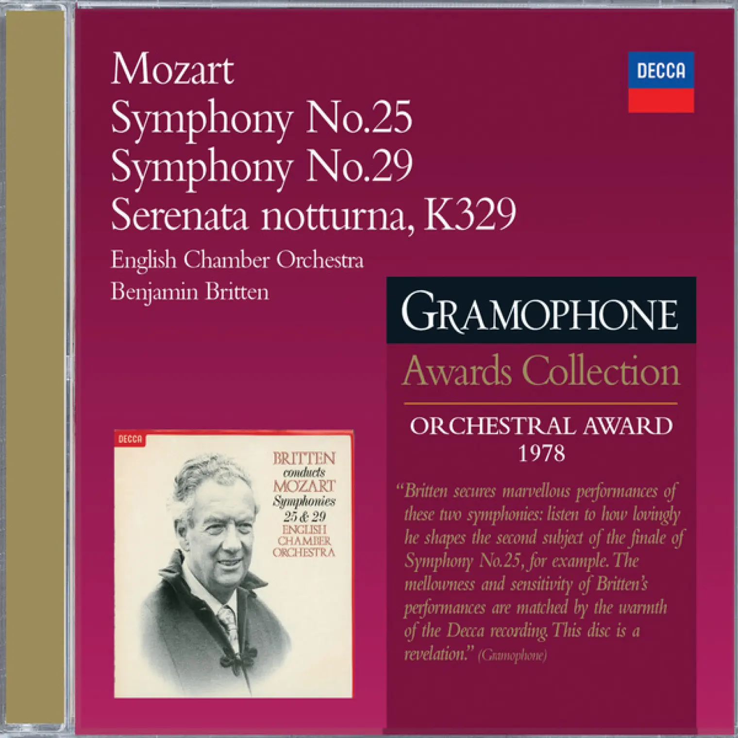 Mozart: Symphonies Nos.25 & 29; Serenata Notturna -  English Chamber Orchestra 