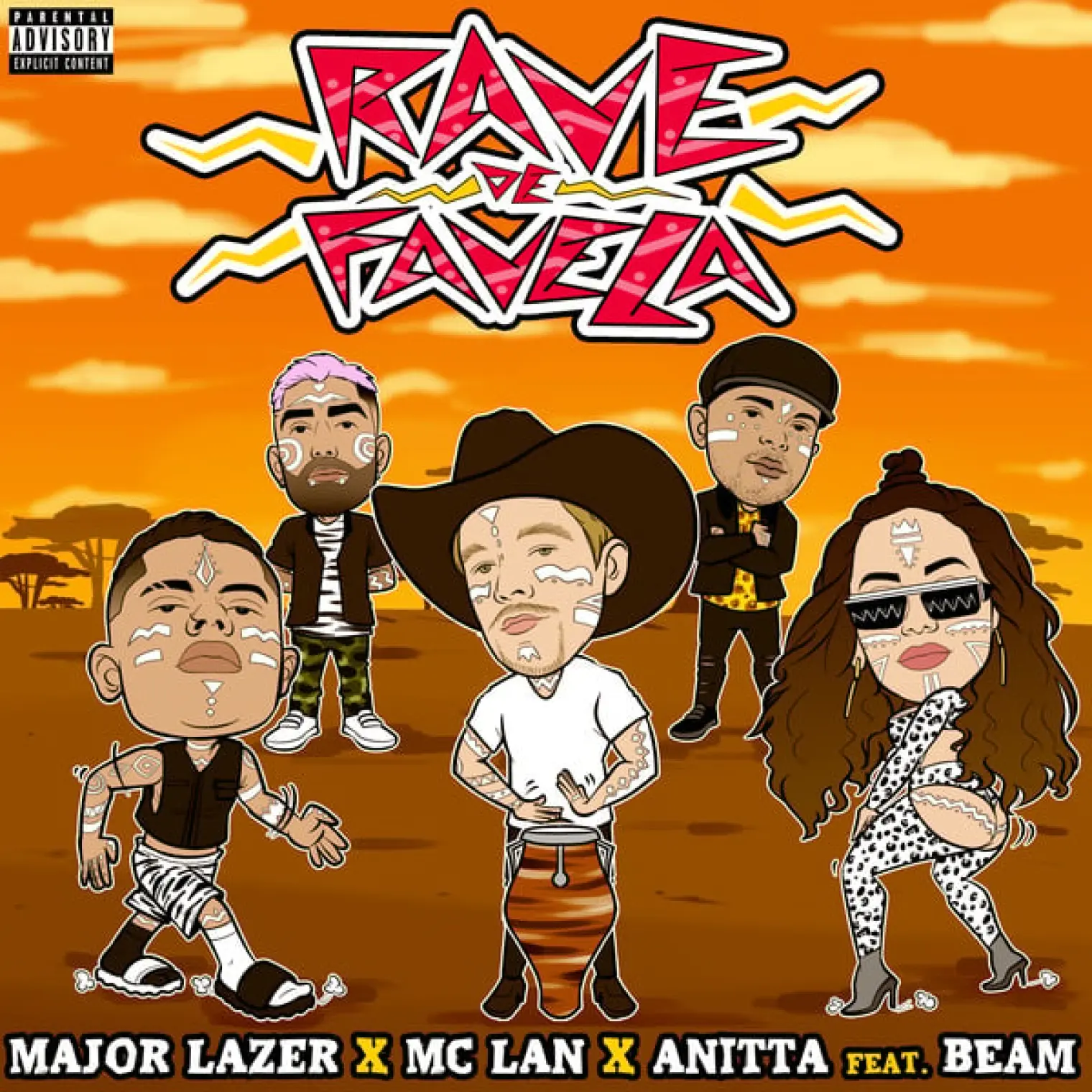 Rave de Favela (feat. BEAM) -  Major Lazer 