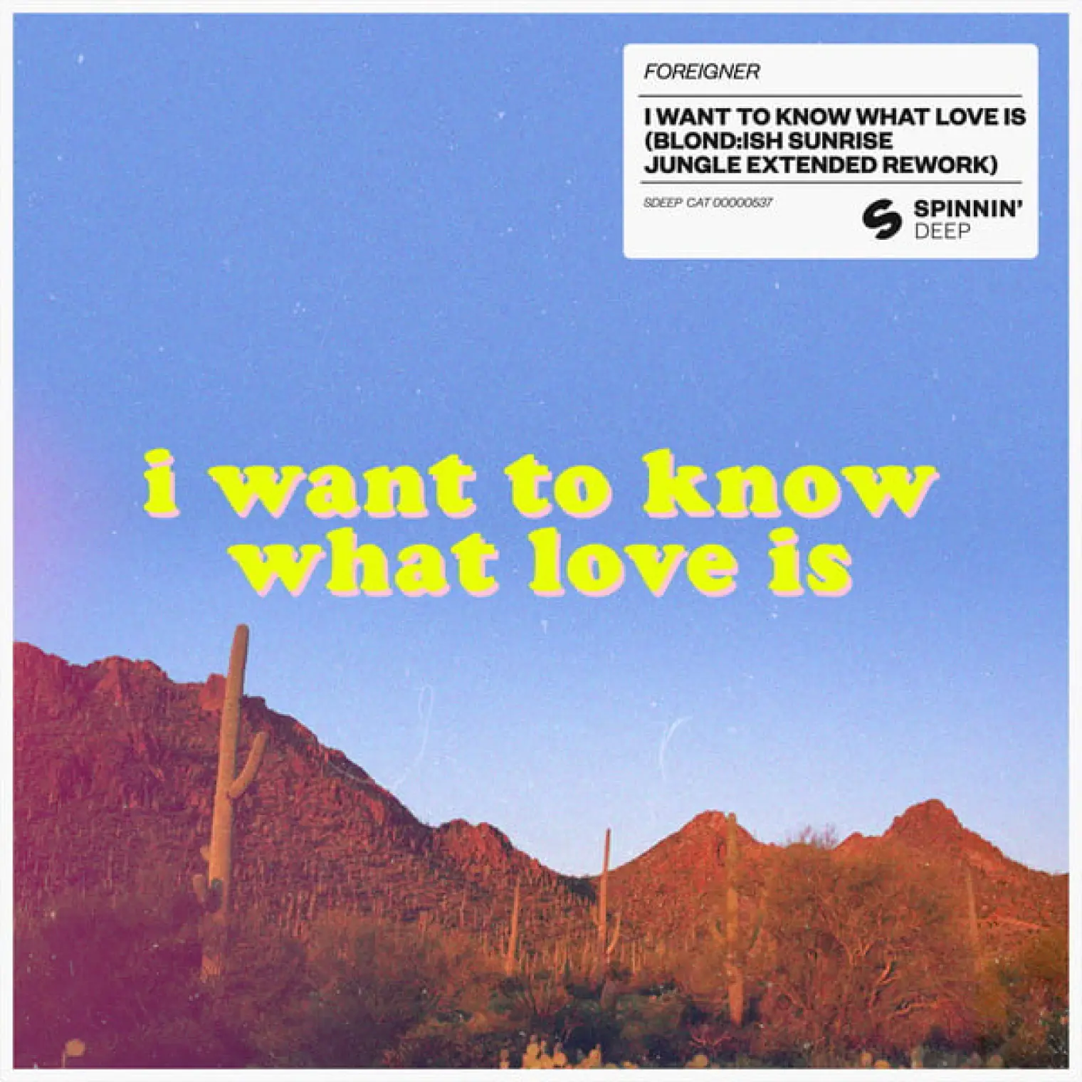 I Want To Know What Love Is (BLOND:ISH Sunrise Jungle Extended Rework) -  Foreigner 