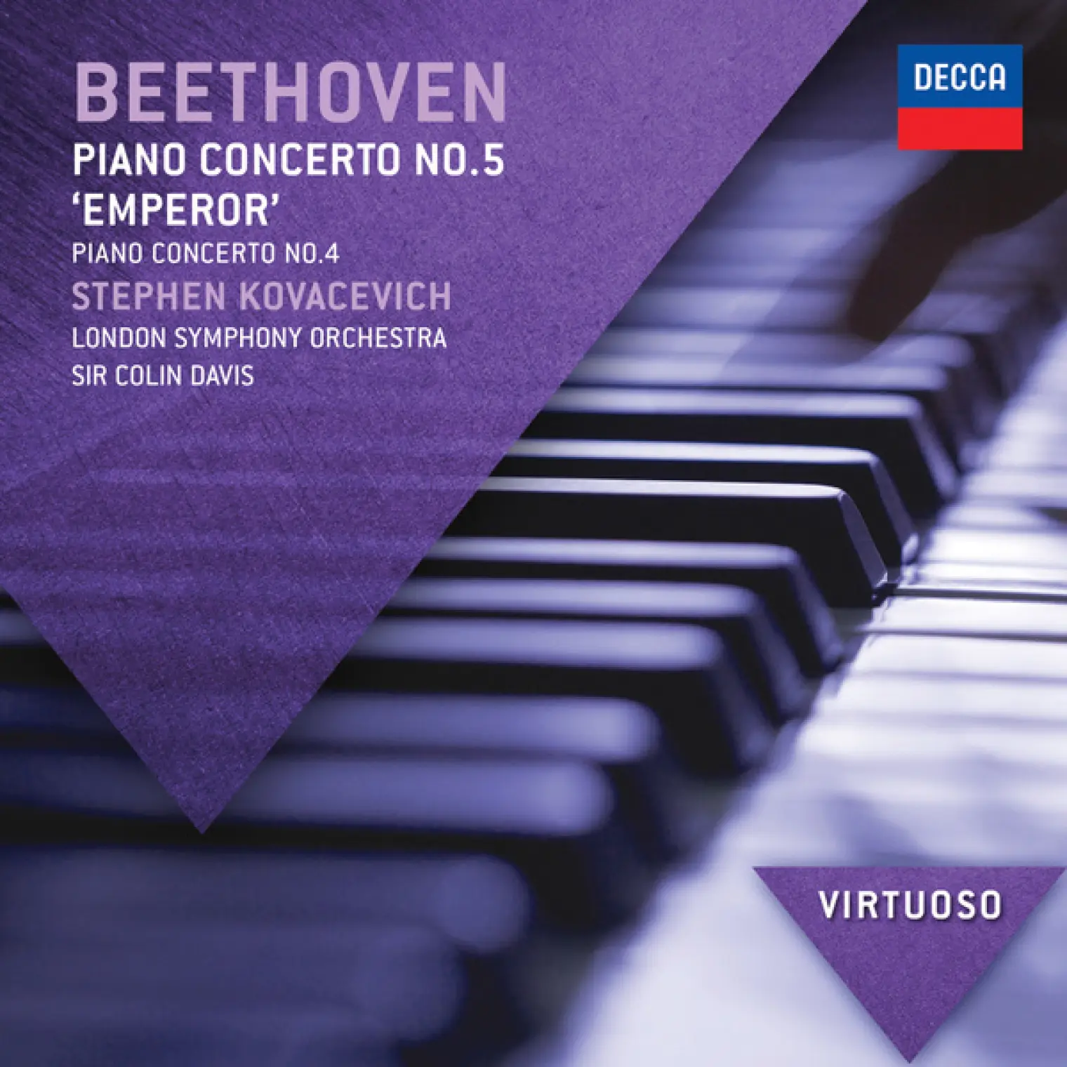 Beethoven: Piano Concerto No.5 - "Emperor";  Piano Concerto No.4 -  Stephen Kovacevich 